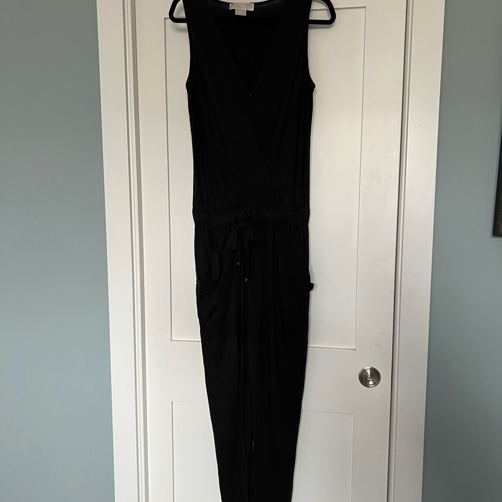 Michael Kors Black Sleeveless Jumpsuit